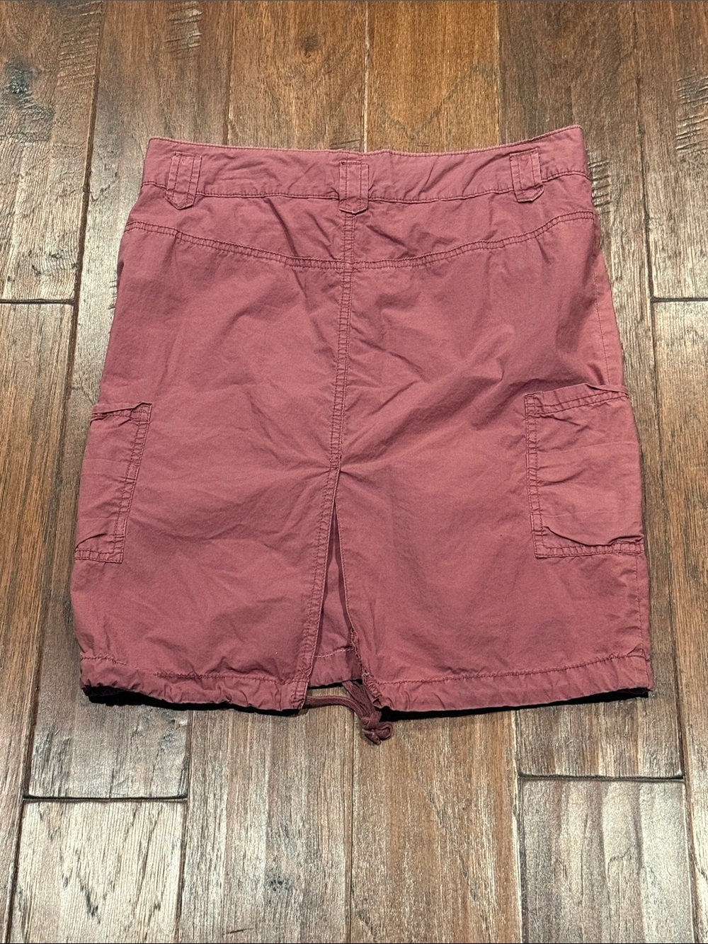Size 4 Women’s Casual Drawstring Cargo Skirt - Dusty Rose - Picture 4 of 6
